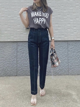「me（ミイ）のアイテム」を使った、ycmさん（レディース・160cm）の夏コーディネート