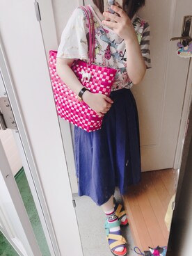 chumsさん（レディース・152cm）の夏コーディネート