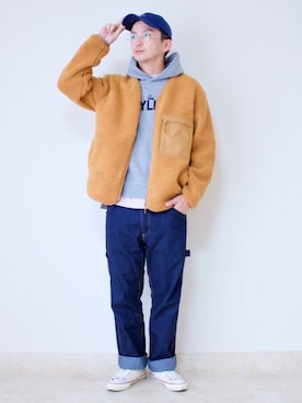 「アイラブCONVERSE」｜「アイテム（その他アウター）」を使った、talow/タローさん（メンズ・176cm）の秋コーディネート