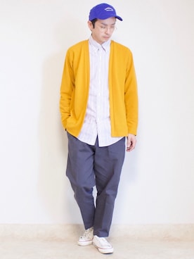 「softcream（ソフトクリーム）のアイテム（帽子）」を使った、talow/タローさん（メンズ・176cm）の春コーディネート