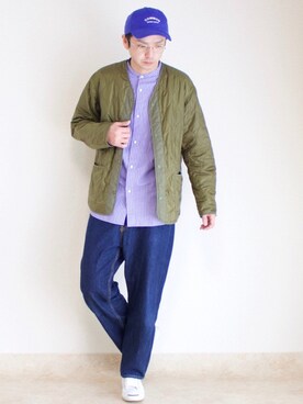 「softcream（ソフトクリーム）のアイテム（帽子）」を使った、talow/タローさん（メンズ・176cm）の春コーディネート