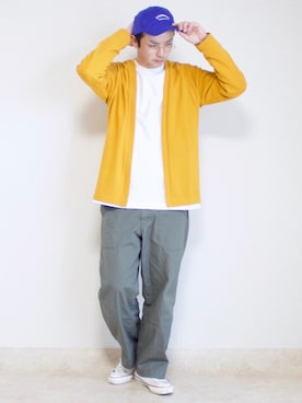 「softcream（ソフトクリーム）のアイテム」を使った、talow/タローさん（メンズ・176cm）の春コーディネート