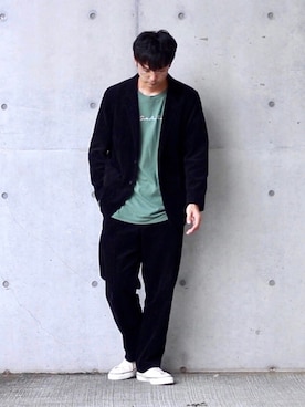 「coen」｜「アイテム（その他アウター）」を使った、talow/タローさん（メンズ・176cm）の秋コーディネート