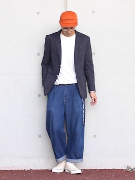 「MillReef（ミルリーフ）のアイテム」を使った、talow/タローさん（メンズ・176cm）の秋コーディネート