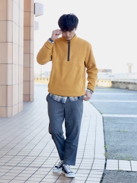 「MillReef（ミルリーフ）のアイテム」を使った、talow/タローさん（メンズ・176cm）の冬コーディネート