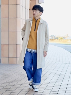 「MillReef（ミルリーフ）のアイテム」を使った、talow/タローさん（メンズ・176cm）の冬コーディネート