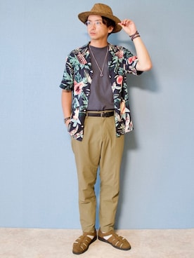 「アイテム（腕時計）」を使った、talow/タローさん（メンズ・176cm）の夏コーディネート