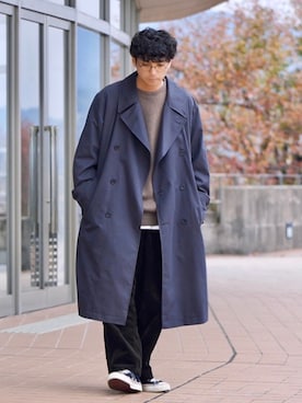 「スティーブンアラン」｜「アイテム（ジャケット/アウター）」を使った、talow/タローさん（メンズ・176cm）の冬コーディネート