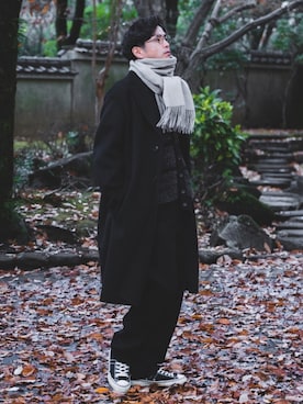 「MillReef（ミルリーフ）のアイテム」を使った、talow/タローさん（メンズ・176cm）の冬コーディネート