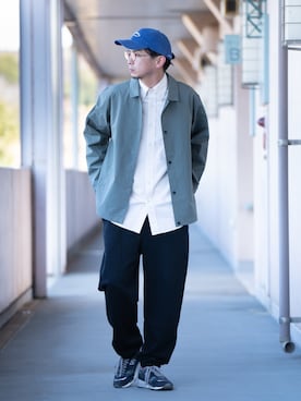 「softcream（ソフトクリーム）のアイテム」を使った、talow/タローさん（メンズ・176cm）の冬コーディネート