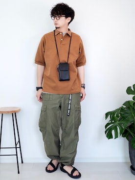 「Teva（テバ）のアイテム（シューズ）」を使った、talow/タローさん（メンズ・176cm）の夏コーディネート