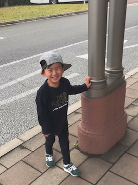「RVCA（ルーカ）のアイテム」を使った、ともぷさん（キッズ・100cm）の春コーディネート