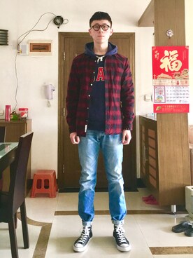 梁于宇さんのコーディネート