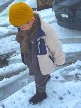 「DHOLIC（ディーホリック）のアイテム」を使った、ittoさん（キッズ・110cm）の冬コーディネート