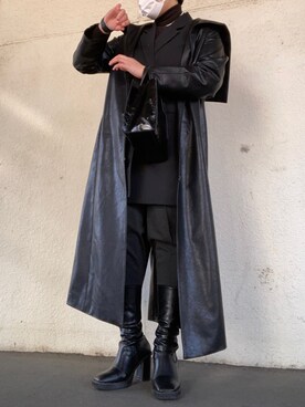 ジャケット アウターを使った 黒コーデディズニー の人気ファッションコーディネート Wear