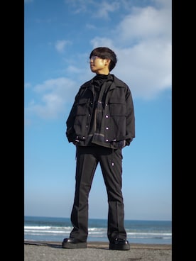 「anown（アノン）のアイテム（ジャケット/アウター）」を使った、mokkunnさん（メンズ・173cm）の冬コーディネート