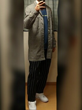 Uniqlo ユニクロ のスウェット ブルー系 を使ったメンズ人気ファッションコーディネート Wear