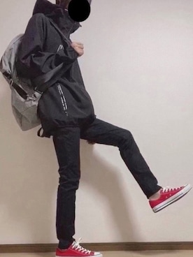 「RATTLE TRAP（ラトルトラップ）のアイテム（マウンテンパーカー）」を使った、あおのさん（メンズ・171cm）の秋コーディネート