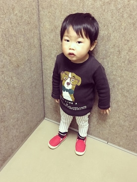 ゆうちゃんさん（キッズ・90cm）の冬コーディネート