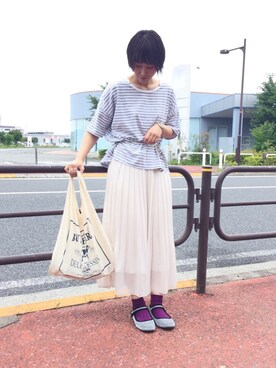 「カンフーシューズ」｜sayakaさん（レディース・154cm）の夏コーディネート