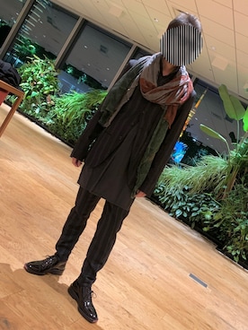 「Ann DEMEULEMEESTER（アンドゥムルメステール）のアイテム（ジャケット/アウター）」を使った、brbs15さん（メンズ・165cm）の春コーディネート
