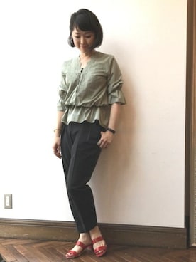 nano・universe lady's　STAFFさん（レディース・162cm）の春コーディネート