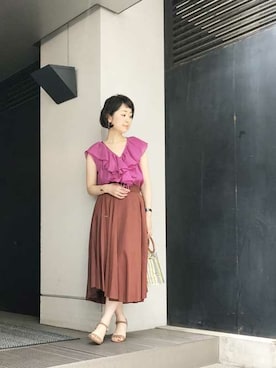 「PVC」｜nano・universe lady's　STAFFさん（レディース・162cm）の春コーディネート