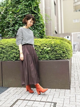 nano・universe lady's　STAFFさん（レディース・162cm）の夏コーディネート