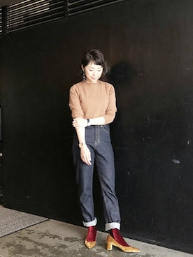 「Pippichic（ピッピシック）のアイテム（パンプス）」を使った、nano・universe lady's　STAFFさん（レディース・162cm）の秋コーディネート