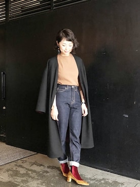 「アイテム（その他アウター、その他）」を使った、nano・universe lady's　STAFFさん（レディース・162cm）の秋コーディネート