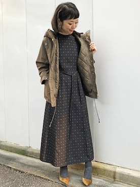 「Pippichic（ピッピシック）のアイテム（パンプス）」を使った、nano・universe lady's　STAFFさん（レディース・162cm）の秋コーディネート