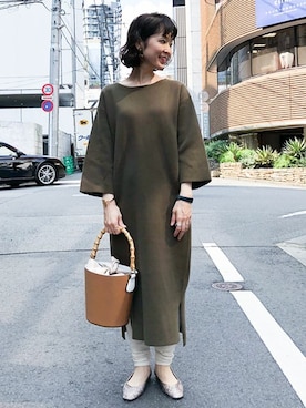 「アイテム（レッグウェア）」を使った、nano・universe lady's　STAFFさん（レディース・162cm）の夏コーディネート