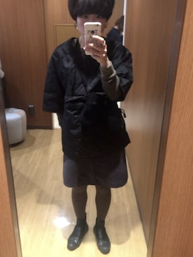 「NUMERALS（ヌメラルズ）のアイテム」を使った、モチさん（レディース・161cm）の冬コーディネート