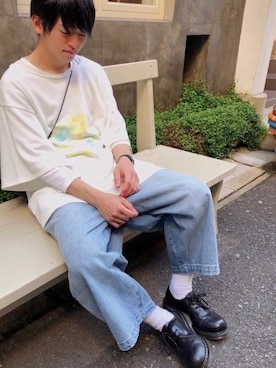 日本の米は世界一さん（メンズ・174cm）の春コーディネート