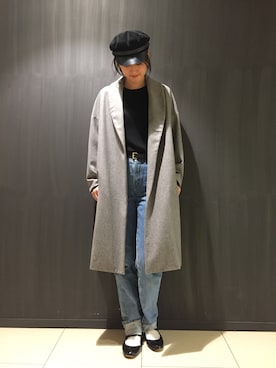 「Abahouse Devinette（ドゥヴィネット）のアイテム（ジャケット/アウター）」を使った、chinamiさん（レディース・170cm）の冬コーディネート