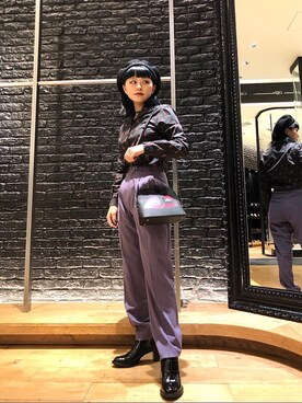 「70'sコーデ」｜「アイテム（ハンチング/ベレー帽）」を使った、aykさん（レディース・157cm）の冬コーディネート