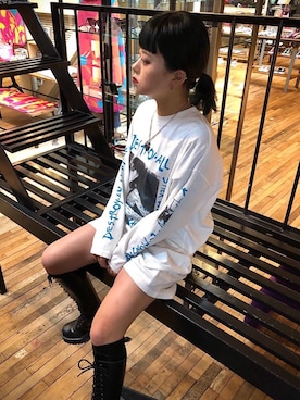 「パンクコーデ」｜「アイテム（ワンピース/ドレス）」を使った、aykさん（レディース・157cm）の冬コーディネート