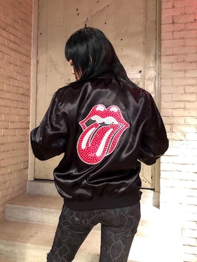 「コラボレーション」｜「アイテム（スカジャン）」を使った、aykさん（レディース・157cm）の春コーディネート