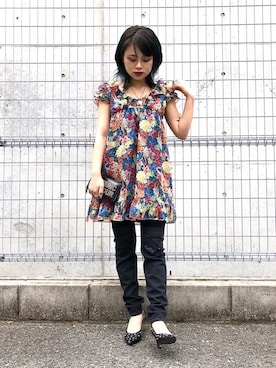 「パンク」｜「アイテム（財布/小物）」を使った、aykさん（レディース・157cm）の春コーディネート