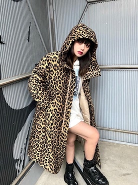 「ﾋﾞｯｸﾞｼﾙｴｯﾄ」｜「アイテム（ジャケット/アウター）」を使った、aykさん（レディース・157cm）の冬コーディネート