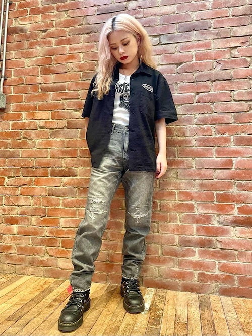 ヒステリックグラマー タンクトップカットソー HYSTERIC GLAMOUR（ヒステリックグラマー）の「SKULL SMOKE