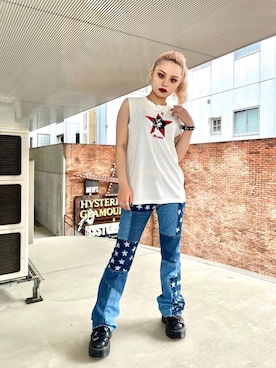 「ﾋﾞｯｸﾞｼﾙｴｯﾄ」｜「アイテム（キャミソール）」を使った、aykさん（レディース・157cm）の夏コーディネート