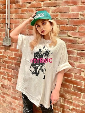 「ﾋﾞｯｸﾞｼﾙｴｯﾄ」｜「アイテム（帽子）」を使った、aykさん（レディース・157cm）の夏コーディネート