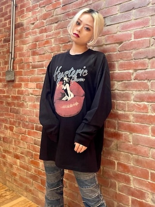 Lサイズ★LIPS TEAR★ HYSTERIC GLAMOUR Tシャツ Lサイズ☆LIPS TEAR☆ HYSTERIC GLAMOUR Tシャツ HYSTERIC GLAMOUR