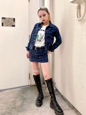 「ロンt」｜「アイテム（ブルゾン）」を使った、aykさん（レディース・157cm）の秋コーディネート