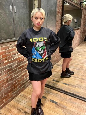 「ロンt」｜aykさん（レディース・157cm）の冬コーディネート