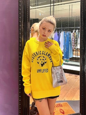 「アイテム（トートバッグ、シルバー系）」を使った、aykさん（レディース・157cm）の春コーディネート