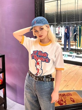 HYSTERIC GLAMOUR ヒステリックグラマー リンガーTシャツ ガール ヒステリックグラマー リンガーtシャツ - メルカリ