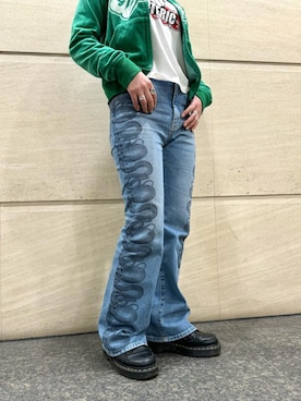 「でにむ」｜「アイテム（その他アウター）」を使った、aykさん（レディース・157cm）の冬コーディネート