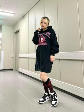 「らふこーで」｜「アイテム（ワンピース/ドレス）」を使った、aykさん（レディース・157cm）の冬コーディネート